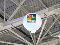 Огромный надувной шар с гелием с логотипом для выставки купить